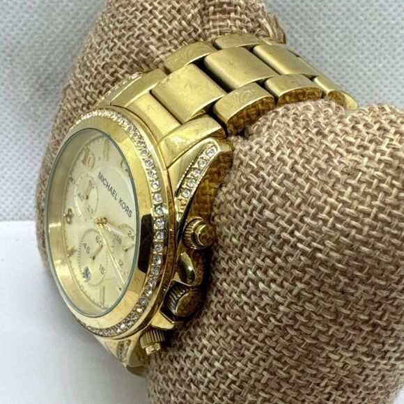 Michael Kors Blair MK5166 Women\'s Gold Stainless Steel Analog Dial Watch JNA594 main image 8